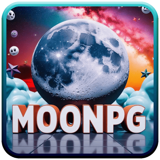 Imagem promocional da MOONPG mostrando a plataforma e suas vantagens